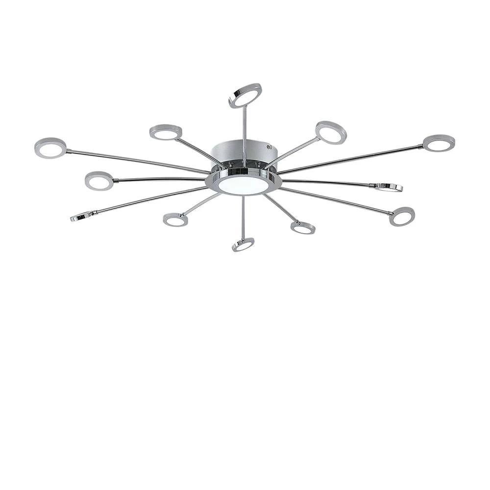 Meru Plafondlamp Ø100 Chrome/White - Lindby - Koop Online 1 Meru Plafondlamp Ø100 Chrome/White - Lindby - Koop Online