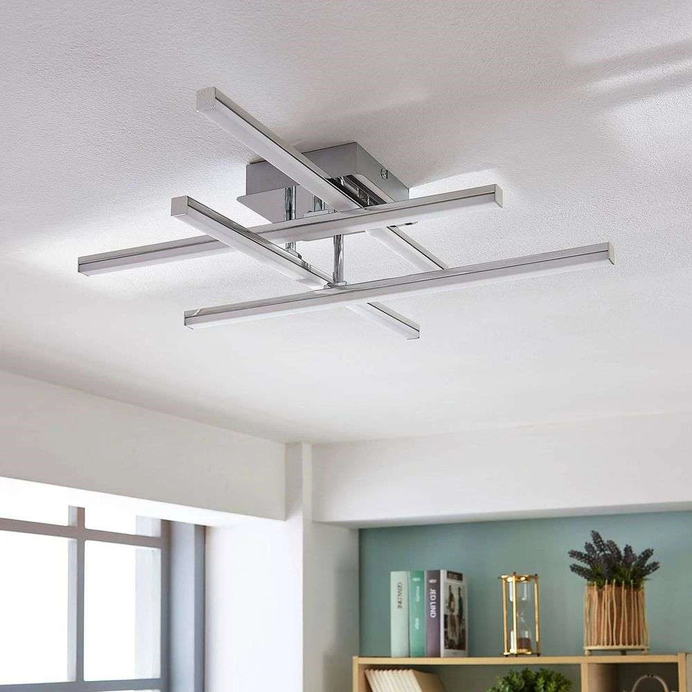 Korona Plafondlamp Chrome - Lindby - Koop Online 2 Korona Plafondlamp Chrome - Lindby - Koop Online - Afbeelding 2