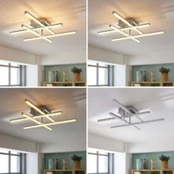 Korona Plafondlamp Chrome - Lindby - Koop Online 8 Korona Plafondlamp Chrome - Lindby - Koop Online -Flos Shop 42510965410453