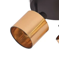 Joudy 3 Round Plafondlamp Brass/Black - Lindby - Koop Online -Flos Shop 42519117036965