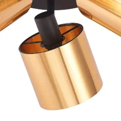 Joudy 3 Round Plafondlamp Brass/Black - Lindby - Koop Online -Flos Shop 42519117036966