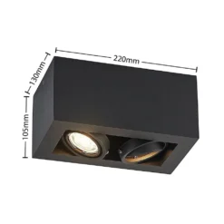 Giyan 2 Downlight Bevestigingsspot Black - Arcchio - Koop Online -Flos Shop 42519117084864
