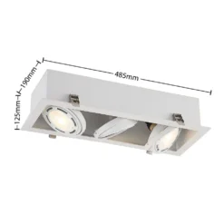 Yasna 3 Ingebouwd Spot White - Arcchio - Koop Online -Flos Shop 42519117085784