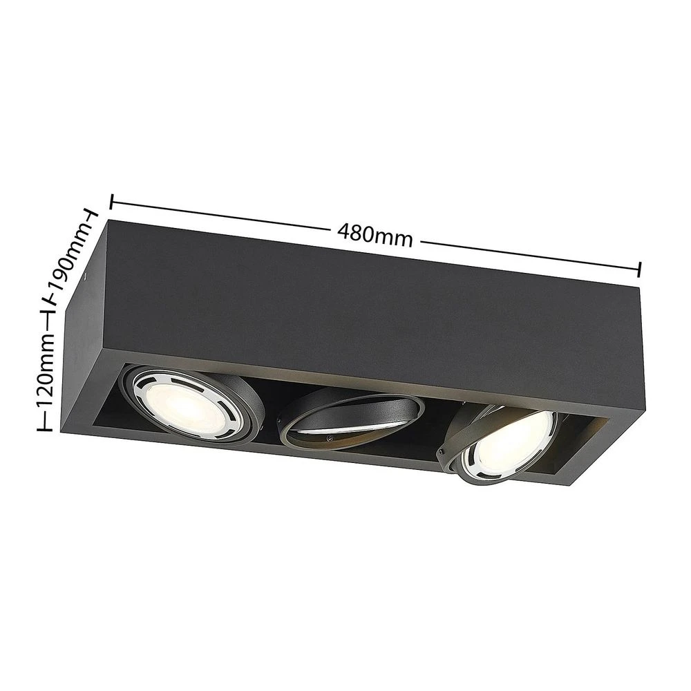 Ilina 3 Bevestigingsspot Black - Arcchio - Koop Online 3 Ilina 3 Bevestigingsspot Black - Arcchio - Koop Online - Afbeelding 3