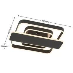 Linetti Square 40 Plafondlamp Black - Lucande - Koop Online 9 Linetti Square 40 Plafondlamp Black - Lucande - Koop Online -Flos Shop 42519117108094