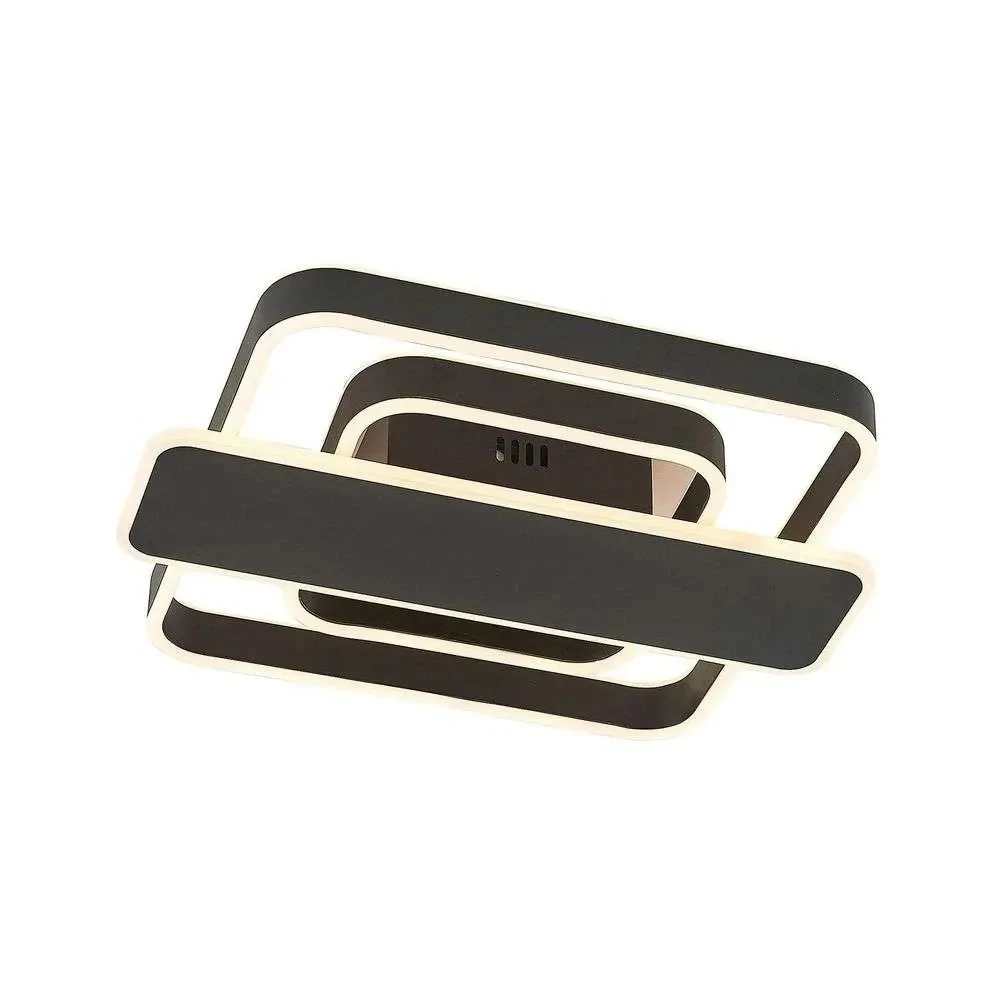 Linetti Square 40 Plafondlamp Black - Lucande - Koop Online 1 Linetti Square 40 Plafondlamp Black - Lucande - Koop Online