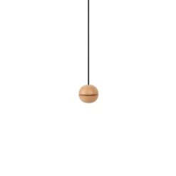 Wooden Ball Hanglamp Wood/Black - Envostar - Koop Online