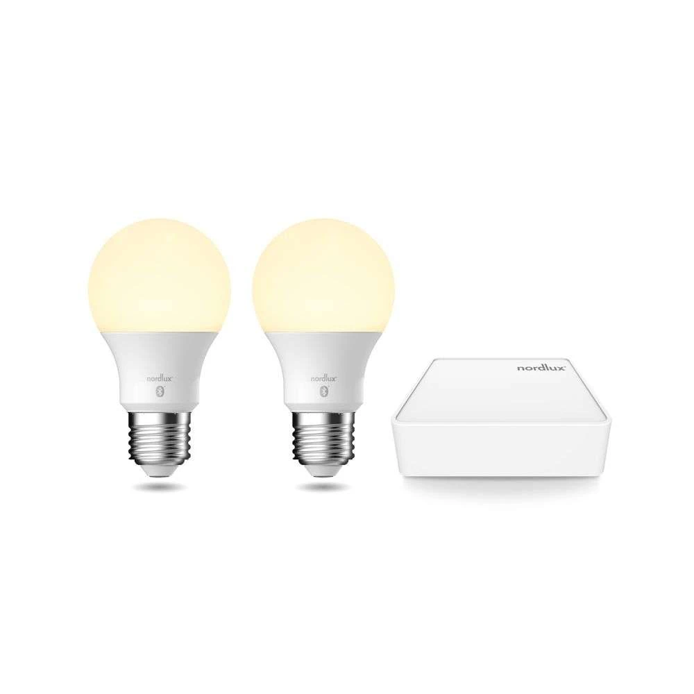 Start Pack 2 X Lichtbronnen Smart E27 (900 Lm) + Bridge - Nordlux - Koop Online 1 Start Pack 2 X Lichtbronnen Smart E27 (900 Lm) + Bridge - Nordlux - Koop Online