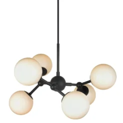 Atom 6 Hanglamp Black/Opal - Halo Design - Koop Online