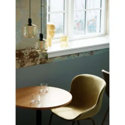 Amp Hanglamp Small Goud/Groen - Normann Copenhagen - Koop Online -Flos Shop 6039 Normann Copenhagen Hyg Chair Steel Full Upholstery Form Cafe table Oak 01 1