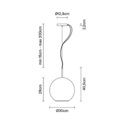 Beluga Royal Hanglamp Ø 30 Titanium - Fabbian - Koop Online -Flos Shop 8200900089920 beluga20royal20c3b83020titanium20 20fabbian 3