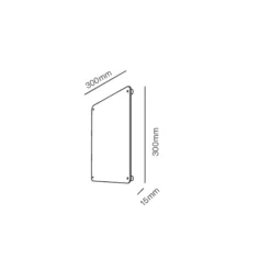 Lampenscherm Nameplate XL 30X30cm Zwart - Light-Point - Koop Online